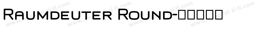 Raumdeuter Round字体转换